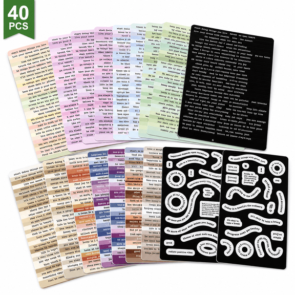 Word Stickers Quote Stickers for Journaling Scrapbook Stickers for Bullet Journal Scrapbooking DIY Craft 40 Sheets
