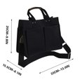 thumbnail image 2 of JeashCHAT Gifts for Women, Canvas Bag with Adjustable Strap, Large Capacity Multi-pocket Casual Travel Tote Bag, Ladies Work Office Daily Shoulder Crossbody Bag, Black, 2 of 3