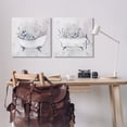 thumbnail image 2 of Stupell Industries Antique Tubs with Botanics Floral Painting Wrapped Canvas Canvas Art Print Wall Art, 24 x 24, Set of 2, 2 of 7