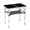 Black, variant on Folding Camping Table, 3 Adjustable Heights, Portable Aluminum, Mesh Shelf, 110lb Capacity for Camping/Picnics/Beach/Patio