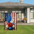 thumbnail image 3 of Amhnf American Flag Floral Garden Flag For Home Outdoor Garden Yard Decor 12x18 inch, 3 of 5