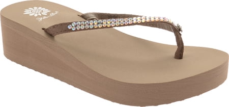 yellow box custard flip flops