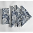 thumbnail image 1 of Vargottam White Leaves Print Cotton Muslin Napkins - Set of 12, 20-Inch, Luxurious Soft Cloth Napkins for Dining & Events, Absorbent, Washable & Tableware, 1 of 7
