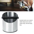 thumbnail image 3 of Caja de posos de café de acero inoxidable de 2,1 l, cubo para moler café, papelera, contenedor para golpes kaili Sencillez, 3 of 3