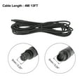 thumbnail image 3 of Unique Bargains 5 Pin 4m 13ft Backup Camera Extension Cable Dash Camera Cord Wires Car Auto Rear View Camera Black, 3 of 5