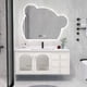 thumbnail image 4 of 70-150cm Slate Bathroom Furniture Vanity Cabinet With Sink Cute Bear Mirror Integrated Solid Wood Style Cabinet Companion Wash My Lux Decor Round, 4 of 6
