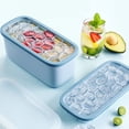 thumbnail image 5 of Ice Cube Tray, Ice Bin for Freezer With Lid, Double Layer Honeycomb Shape Silicone Ice Trays for Ice Cream, Whiskey, Cola, 5 of 5