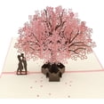 thumbnail image 4 of 3D Stereo Card Popup Greeting Card Wedding Cards with Cherry Blossom Envelope, 4 of 5