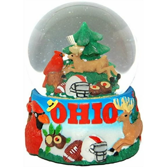 Collection of City and States Detailed 65mm Snow Globes (Ohio)