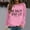 Pink, variant on Women's Winter Fashion Sweatshirt Festive Christmas Print Round Neck Top Hot Hoodie