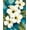 White, Pattern 1, variant on Flatwoven High Traffic Area Rug, Coastal Bloom Tropical Floral Runner, Non Slip, Stain Resistant, Washable Area Rugs for Living Room, Bedroom(White, 4X6)
