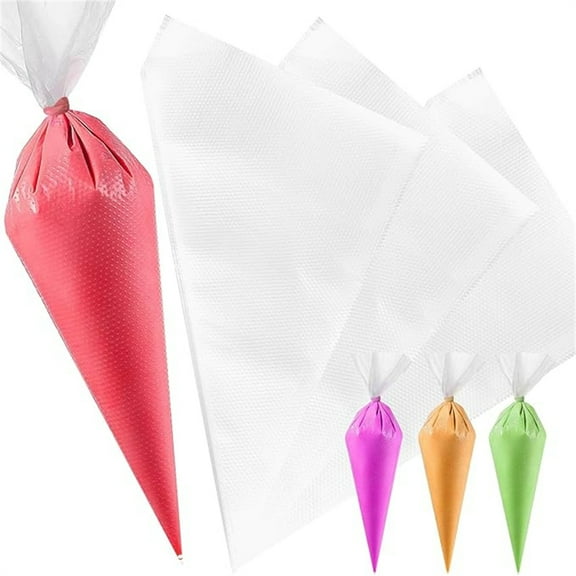 50 Pcs Disposable Piping Bags, Icing Piping Bags, Pastry Bag for Cake D rating, Cookie D rating Supplies (50, 12 inch)