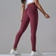 thumbnail image 1 of Pantalones de yoga de cintura alta con estampado de cara sonriente de color sólido y sin costuras, mallas deportivas para correr y fitness, 1 of 6