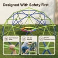 thumbnail image 2 of TABU 10FT Climbing Dome with Swing Set, Outdoor Jungle Gym for Kids, Supports up to 1000lbs, Rust-Resistant, Easy Asssembly, 2 of 8