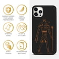 thumbnail image 4 of Case Yard Wooden Case for iPhone-11-Pro Soft TPU Silicone cover Slim Fit Shockproof Wood Protective Phone Cover for Girls Boys Men and Women Supports Wireless Charging Anubis Design, 4 of 7