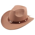thumbnail image 3 of Chapeau de Cowboy Classification des Produits Style Western avec Bandeau Classique pour Hommes et Femmes, 3 of 4