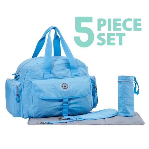 SoHo Collections Classic Baby Diaper Bag Backpack with Changing Pad