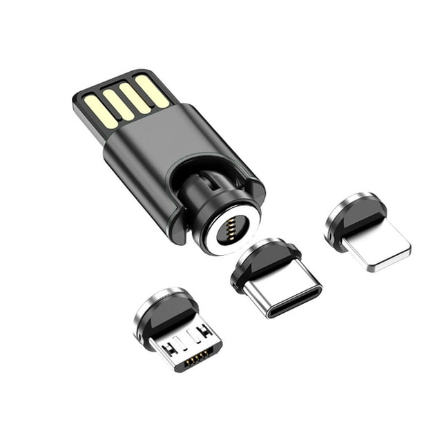 NARABB 3 In 1 Magnetic Suction Adapter USB Portable Adapter Universal Magnetic Suction Adapter Works With All Devices