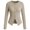 Khaki, variant on Breezora Womens Fall Slim Button Up Long Sleeve Cropped Ribbed Cardigan Sweater Work Chic Top