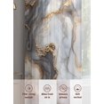 thumbnail image 6 of Marble White Gold Sheer Curtains 84 Inch Length 2 Panels Set, Abstract Modern Geometric Printed Voile Window Treatment Rod Pocket Curtains Sheers Drapes for Bedroom/Living Room/Kitchen 52"x84"x2, 6 of 7