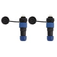 thumbnail image 3 of SD16 Plugs And Sockets, SD16 IP68 Waterproof Connector High Strength G3/8 Thread Solid Contact Pin  For Instrumentation SD16 2Pin Rear Nut,SD16 3Pin Rear Nut,SD16 4Pin Rear, 3 of 8