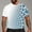 White, variant on Graphic Tees Men Mens Shirts Funny Shirts Fashion 3D Print T Shirts Funny Graphics Pattern Crewneck Short Sleeve Tees Summer Tops Blue L
