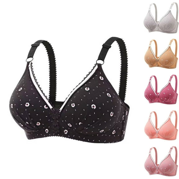 Agkizg Teen Soft Cottons Wireless Daily Bra,Push Up Breathable Comfortable Bra,Lightweight Stretchy Seamless Bra for Young Ladies Everyday Wear (Women's or Women's Plus)