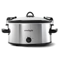 thumbnail image 1 of Open Box Crock Pot 6 Qt Cook' N Carry Portable Slow Cooker, Stainless Steel, 1 of 6
