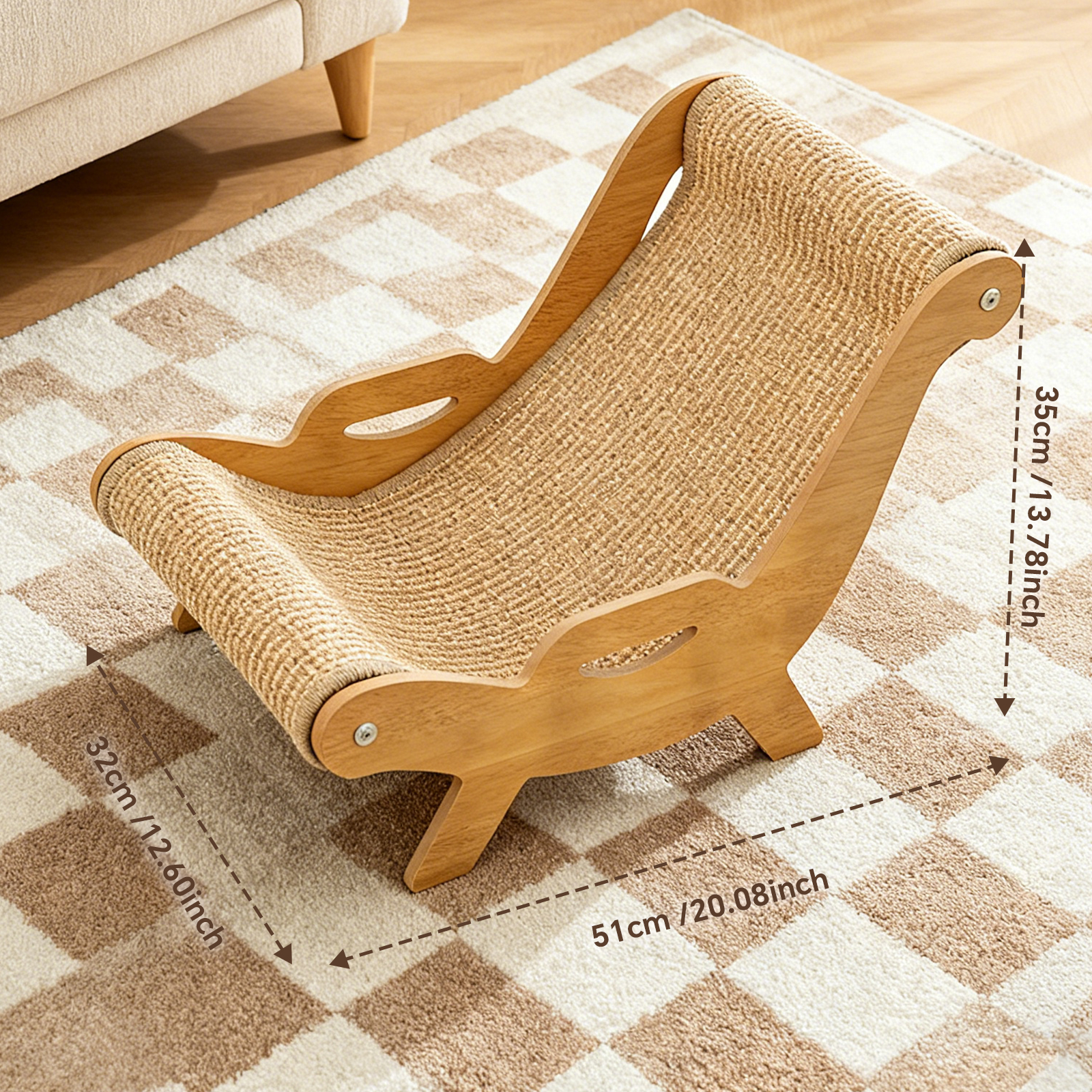 AsterOutdoor 2-in-1 Cat Scratcher Lounge Hammock Bed photo 7