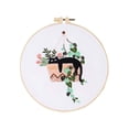 thumbnail image 1 of Needle and Thread Kit Cat Embroidery Set with Floral Botanical Patterns for Beginners - Modern Handmade Hand Embroidery Project, 1 of 7