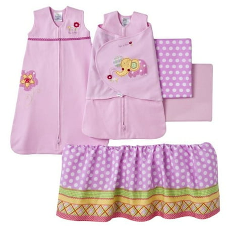 HALO SleepSack 5-Piece Bumper-Free Crib Set, Jumbo Multi-Colored