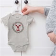 thumbnail image 4 of Yellowstone Christmas Y Wreath Baby Romper Boys or Girls, 4 of 6