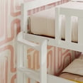 thumbnail image 5 of Max & Lily Solid Wood Twin over Twin Bunk Bed with Ladder on End For Kids, White, 5 of 12