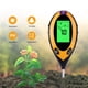 thumbnail image 4 of Medidor de humedad del suelo, termómetro digital de humedad ambiental y temperatura de pH para jardín 4 en 1 Higrómetro con sensor, comprobador de plantas, medidor de agua para interiores y exteriore, 4 of 5