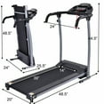 thumbnail image 2 of Gymax Electric Walking Desk Exercise Treadmill, Black, 220 lb, 2 of 7