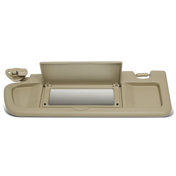 DNA Motoring ZTL-Y-0145-YE For 2006 to 2011 Honda Civic Factory Style Left Driver Left Side Sun Visor Sunshade Beige 07 08 09 10