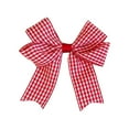 thumbnail image 4 of Strawberry Bow Plaids Balletcore Bowler Hat Hair Clip Top Hat Bow Plaids Hair Clip Strawberry, 4 of 8