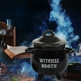 thumbnail image 5 of Halloween Witch Cauldron - Ceramic Candy Jar Bowl, Spooky Party Decoration Centerpiece with Wooden Spoon, Witch Brew Treat Container for Holiday Dress-Up, 5 of 6