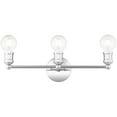 thumbnail image 3 of 20.25 inch 3 Light Polished Chrome Bathroom Vanity light fixture with Steel base material, 3 of 7