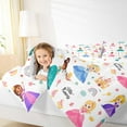 thumbnail image 5 of jejeloiu Litter Princess Queen Comforter Set,Cute Castle Bedding Sets,Rainbow Crown Carriage Bedding Comforter Set For Girls,Bedroom Decor Ultra Softation Reversible,3pcs, 5 of 8
