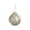 E, variant on Gold Lattice-Grid Clear Christmas Bauble, 8cm Shatterproof Plastic Hanging Ball with Gold Glitter and Pearl Accents, Decorative Ornament for Xmas Tree and Wreath