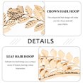 thumbnail image 3 of MRLESS Golden Leaf Headband for Women - Wedding & Prom Hair Accessory, 3 of 7