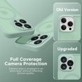 thumbnail image 6 of Magnetic for iPhone 14 Pro Case, [Compatible with MagSafe] [Full Camera Protection] Shockproof Protective Slim Translucent Matte Phone Case for iPhone 14 Pro 6.1'', Mint Green, 6 of 14