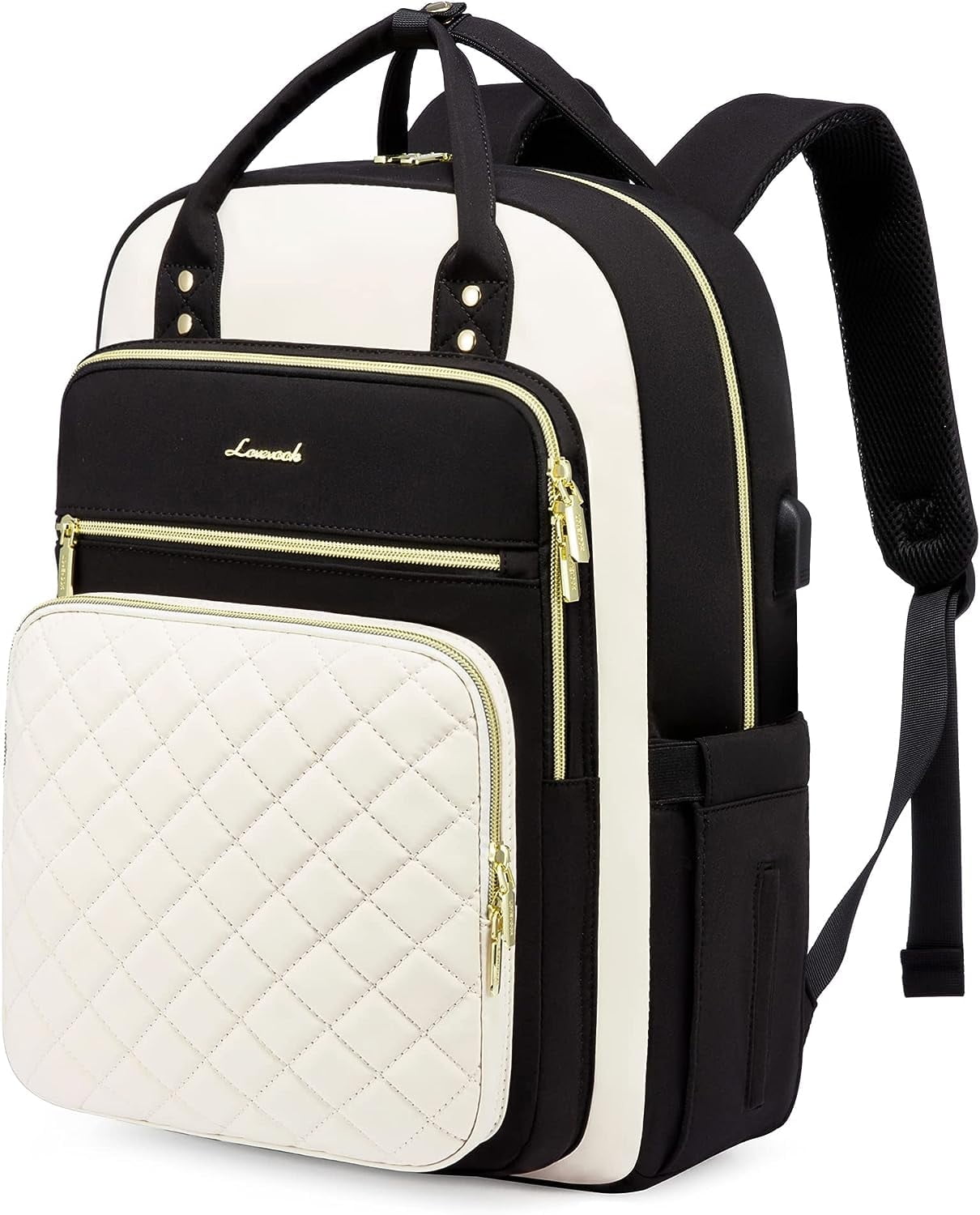Lovevook Laptop Backpack Purses for Women,Nurse Teacher College Work Study Commuter Bag with 15.6 inch Laptop Compartment,Lightweight Travel Casual Daypacks With USB Port