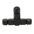 thumbnail image 4 of Conector de alambre de 3 polos impermeable, protección IP68 conector de la caja de unión de 3 canales tornillo de 380v 25a para cables para 6-12 mm² para la aviacon del barco, 4 of 7