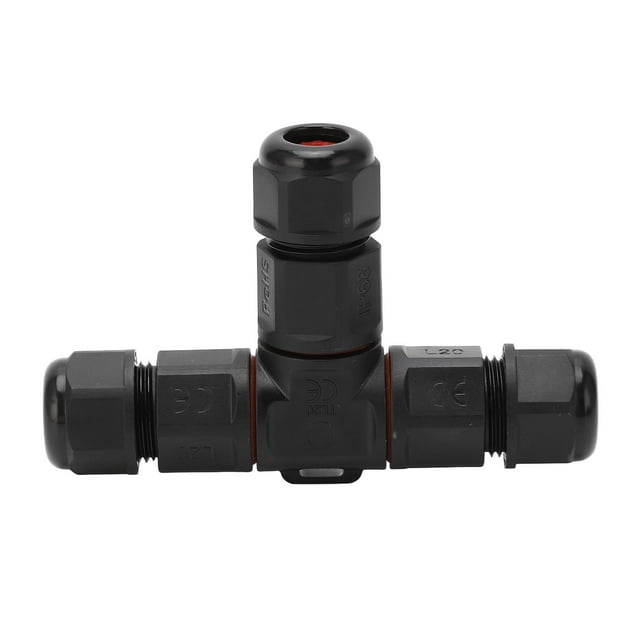 3 Channel Junction Box Connector, Waterproof 3 Pole Wire Connector Anti Loose Professional for Ship Aviation for 6-12mm² Wires 3 Pin