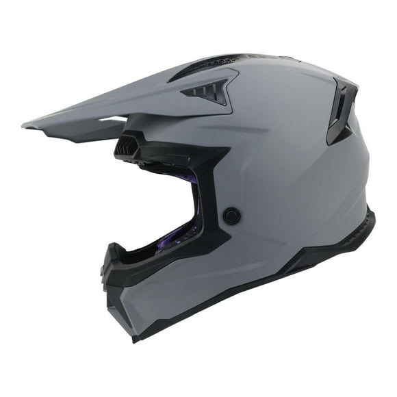 Casco Bkr Vulture Gris Mate Cross gris XXL