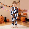 thumbnail image 2 of TOWED22 Toddler Girls Boys Halloween Pumpkin Pajamas Cotton Pjs for Boy Jammies Little Kids Sleepwear Clothes Sets(Blue,5-6 Y), 2 of 9
