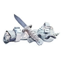 Ontario Knives ASEK Survival Knife Fixed Blade Knife Carbon Steel & Green Kraton