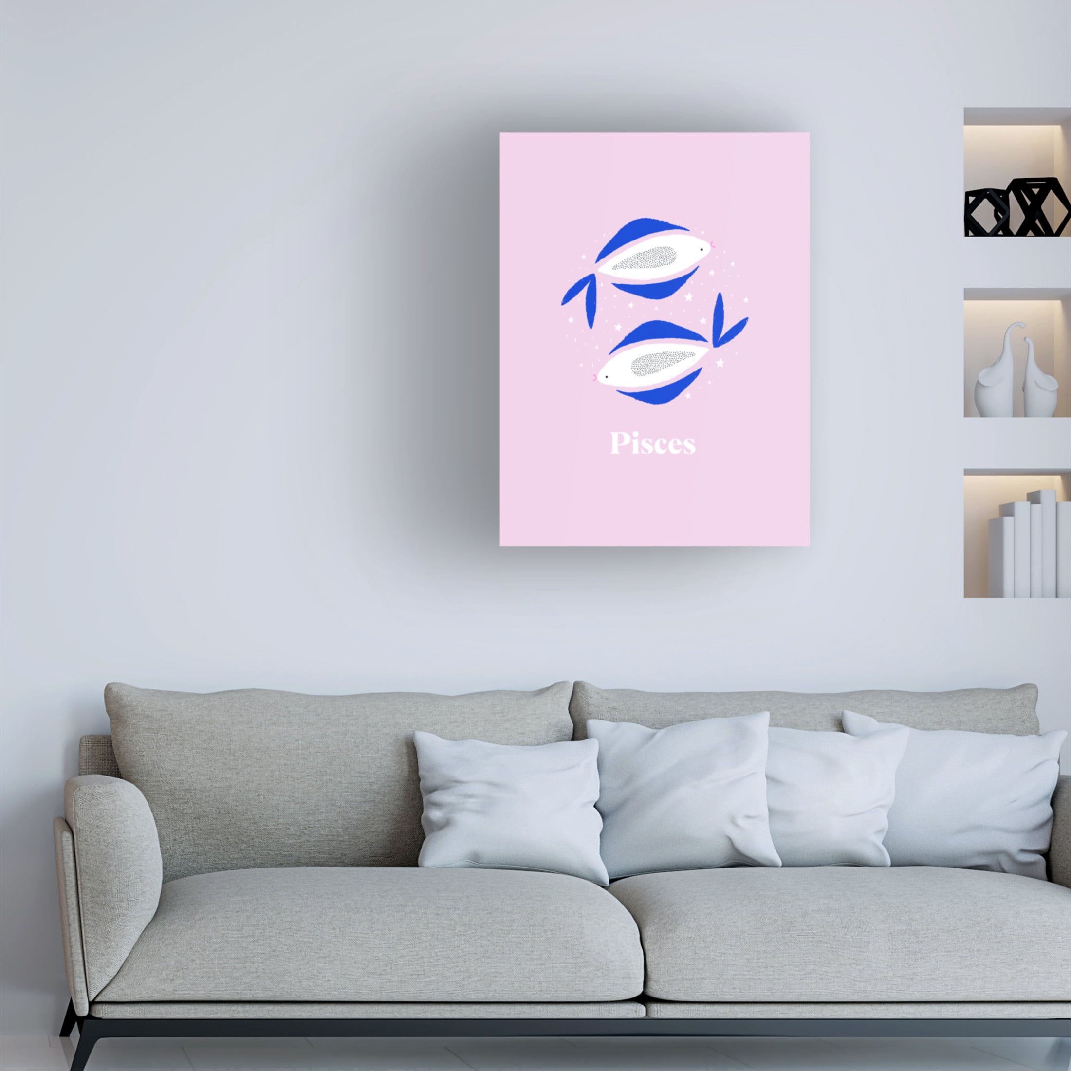 Trademark Fine Art Aislinn Simmonds  Pisces Canvas Wall Art